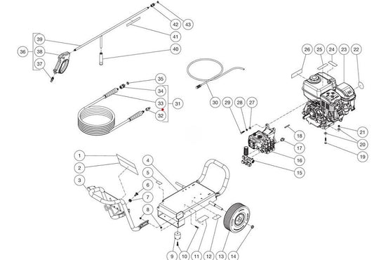 CM-3600-PMAM Frame Assembly Parts by MiTM
