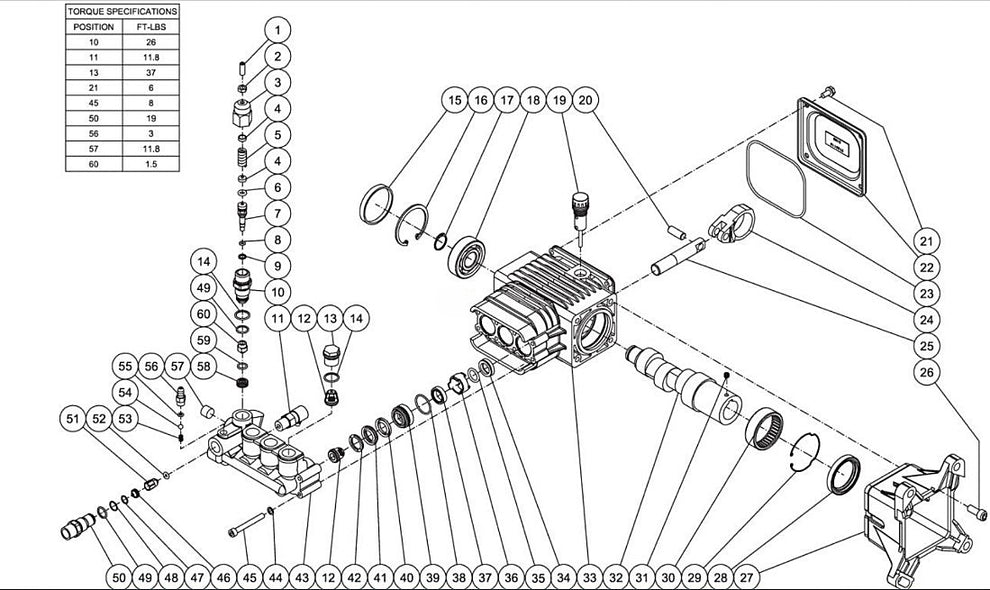 CM-4000-0MLB Pump assembly Parts by MiTM