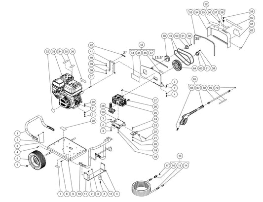 CMB-4004-0MLB (sn:11488890-99999999) Frame Assembly Parts By MiTM