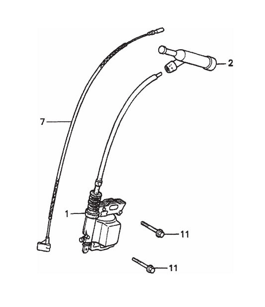 Ignition Coil Assembly Parts- STOW CMS-6S Honda GX160K1HX2