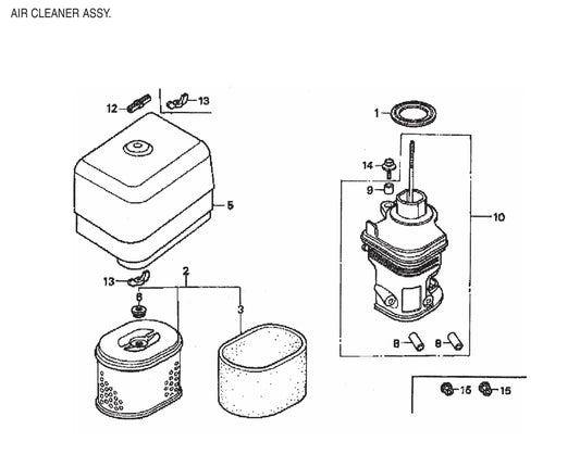 STOW CMS-6S Air Cleaner Assembly Parts