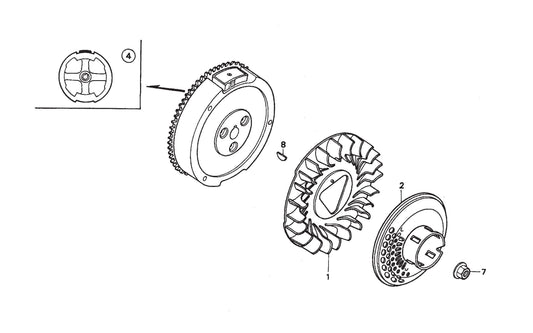 STOW CMS-6S Flywheel Assembly Parts