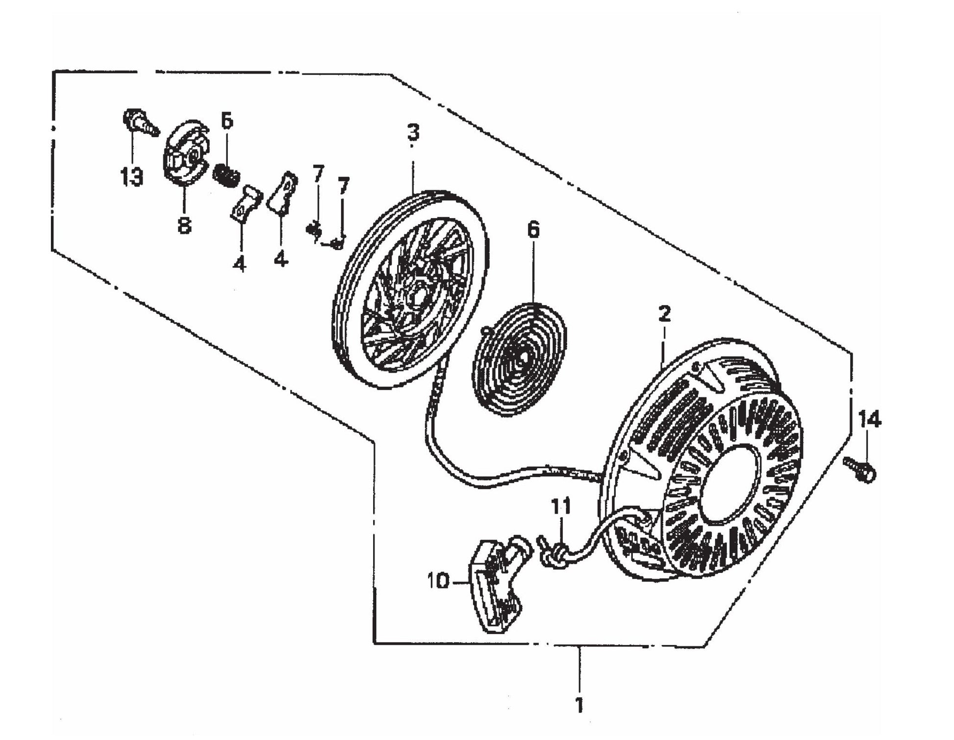 STOW CMS-6S Recoil Starter Assembly Parts
