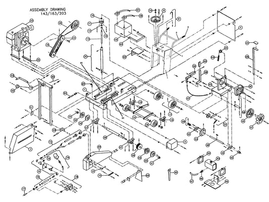 C143 C163 C203 Concrete Saw Parts By Norton Clippers
