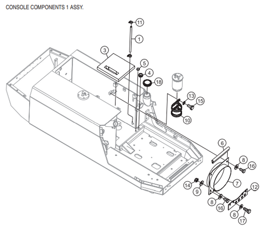 P33/24 HHM-HHMR — Console Components 1 Assembly  Parts By Multiquip