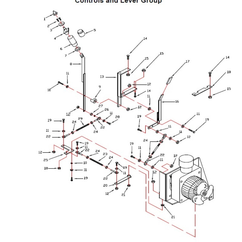 C3120 C6120 Controls And Lever Group Parts By Norton Clippers