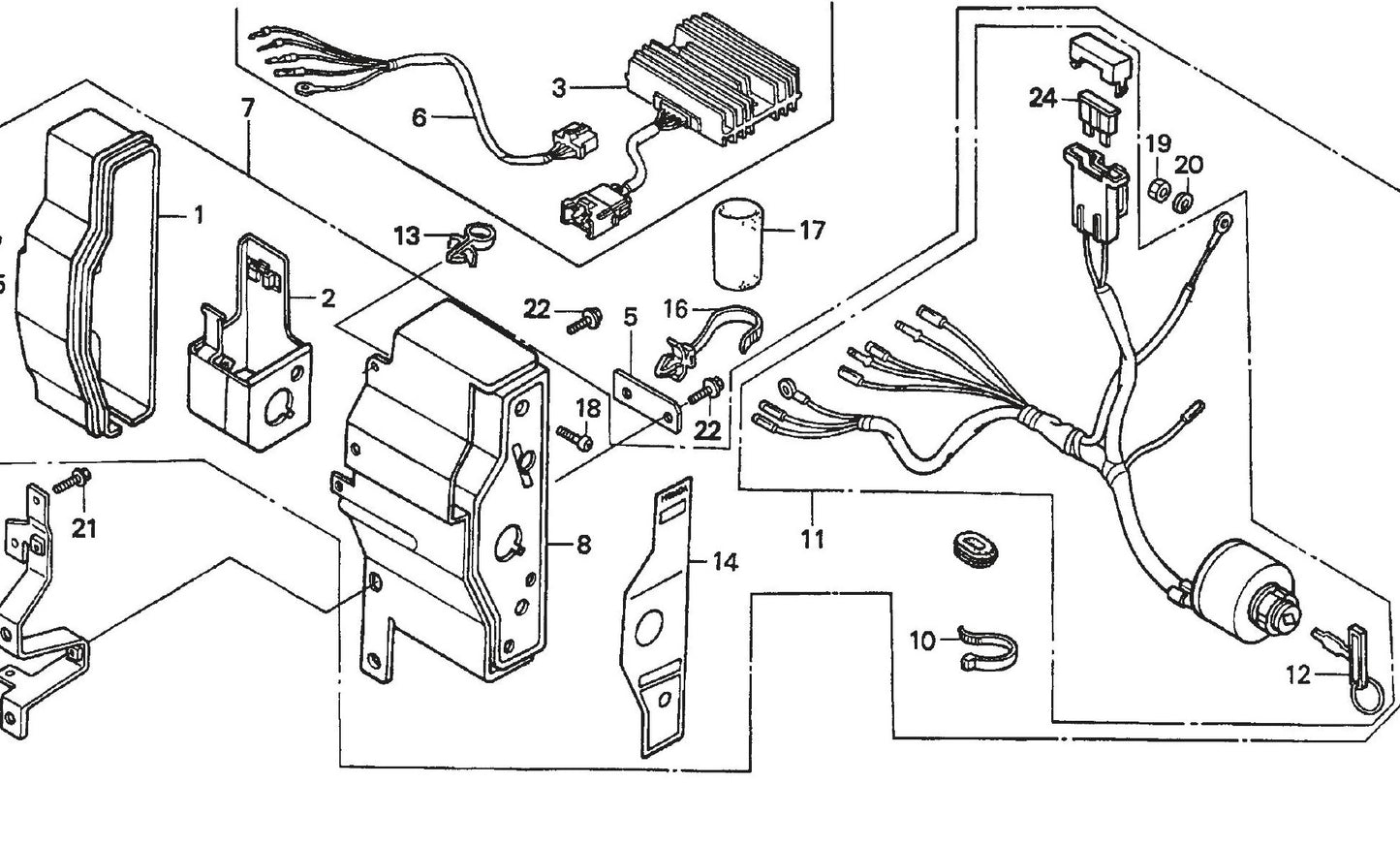 Honda GX620TXF2 Engine Control Box Assembly Parts For SP2 CE13H20 SCE13H20 SCE20H20 By Multiquip