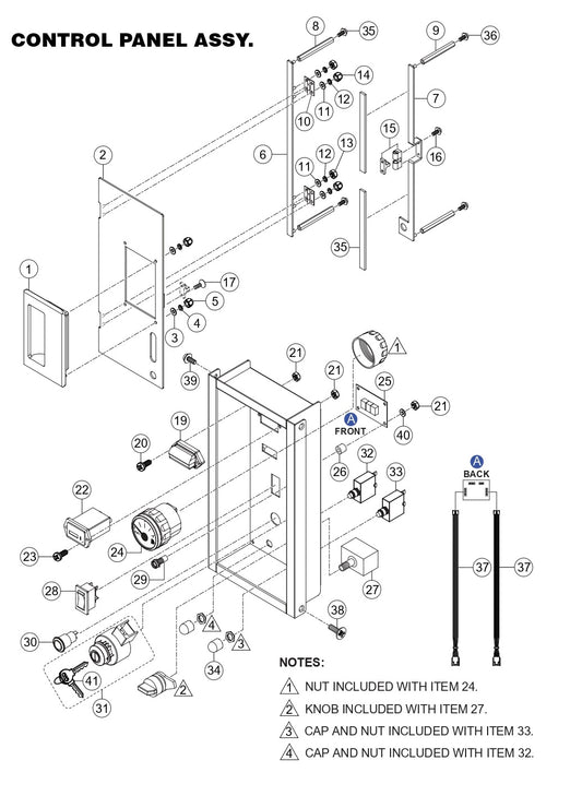 GBX24BK GloBug Lighting System Control Panel Assembly Parts by Multiquip