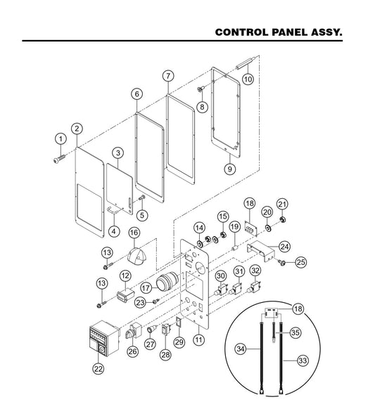 GBX GloBug Lighting System Control Panel Assembly Parts by Multiquip