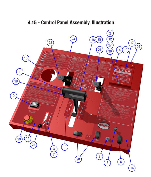 AT16 Control Panel Assembly Parts By Allen Engineering