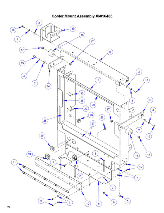 CC8574DD Cooler Mount Assembly