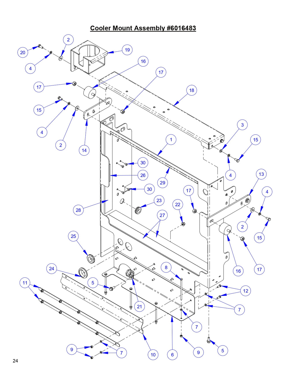 CC8574DD Cooler Mount Assembly