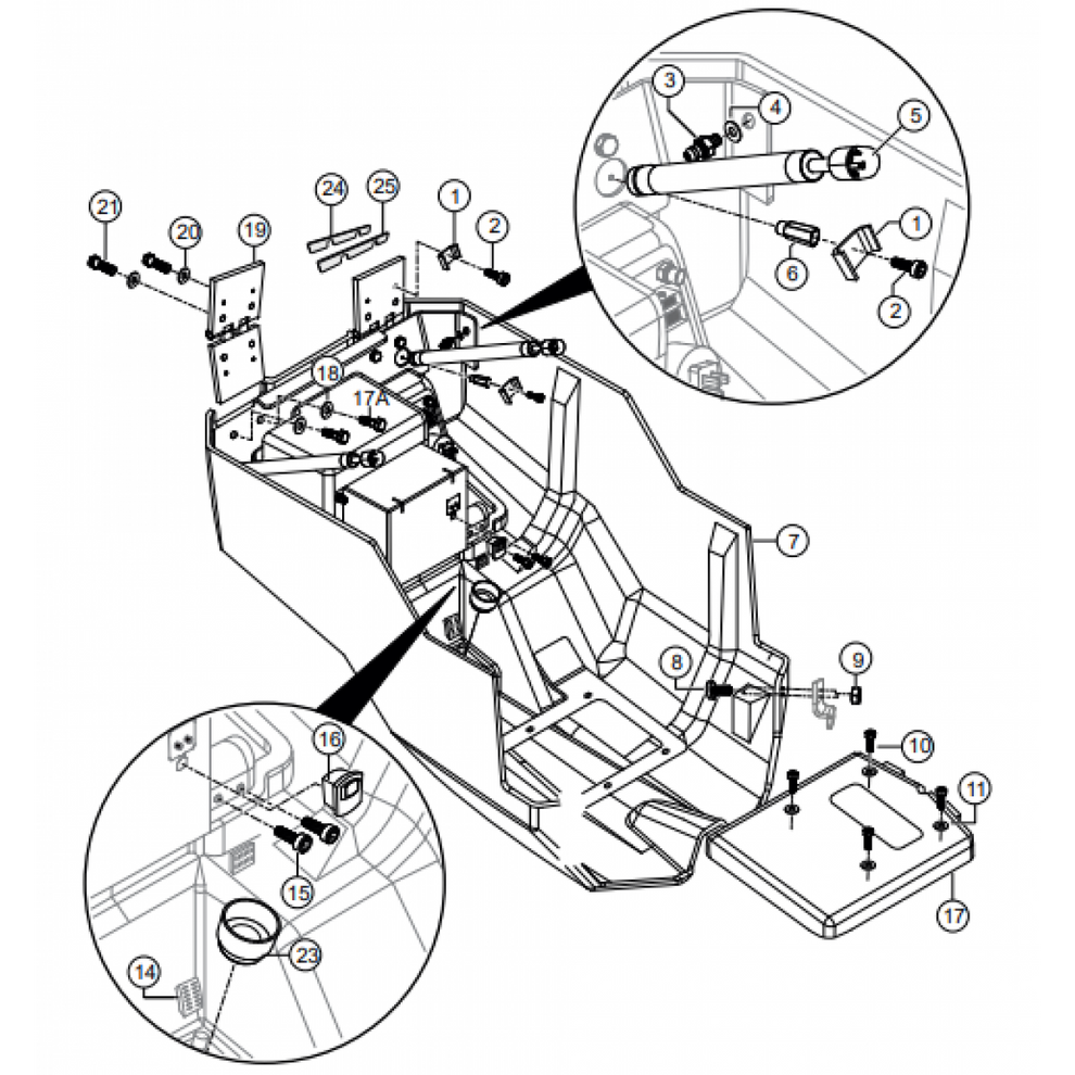 AAAA RX1575- Cover Hood Bottom Assembly Parts By Multiquip