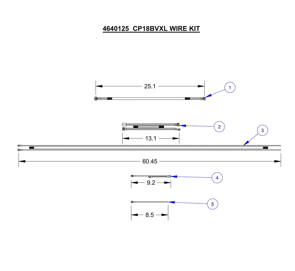 CP18BVXL Wire Kit Assembly Parts