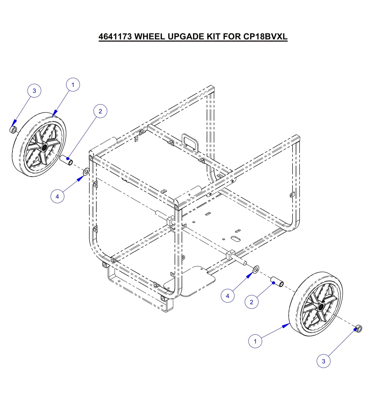 CP18BVXL Wheel Upgrade Kit For Assembly Parts