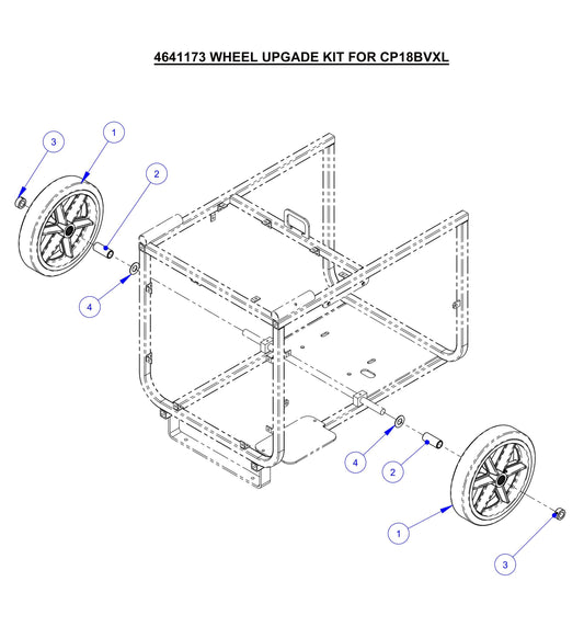 CP18BVXL Wheel Upgrade Kit For Assembly Parts