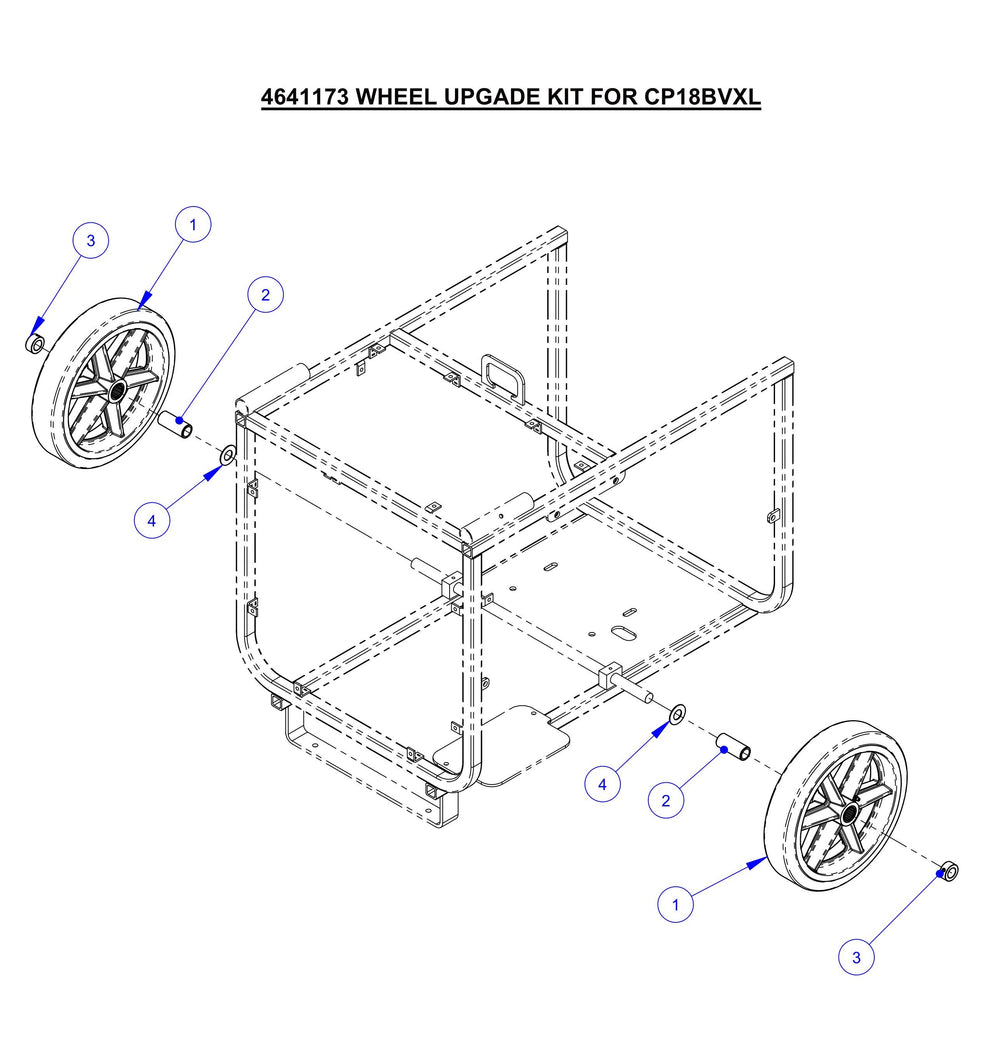 CP18BVXL Wheel Upgrade Kit For Assembly Parts