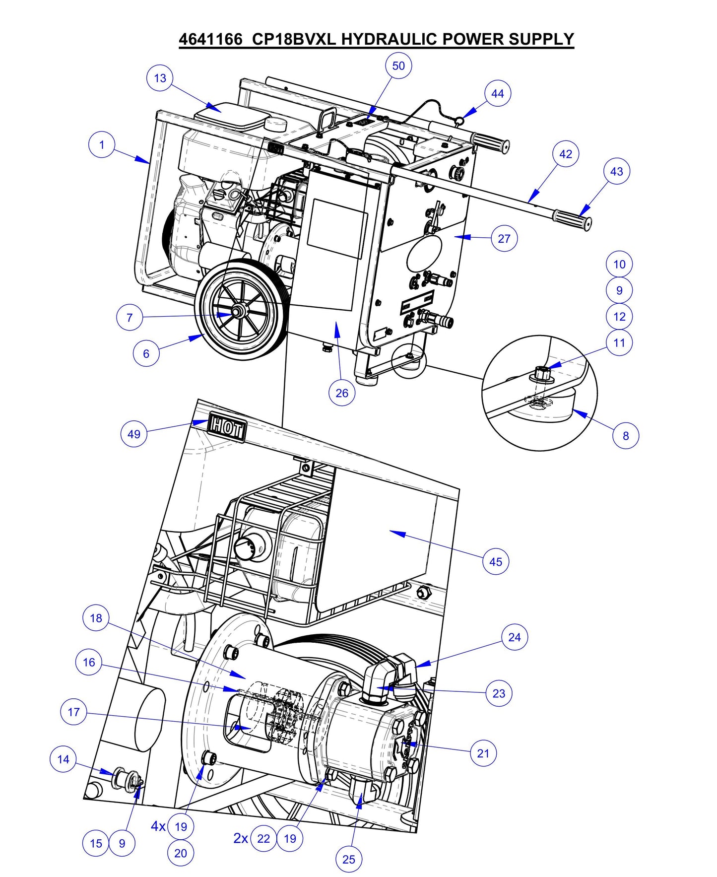 CP18BVXL Fig-1 Hydraulic Power Supply Assembly Parts