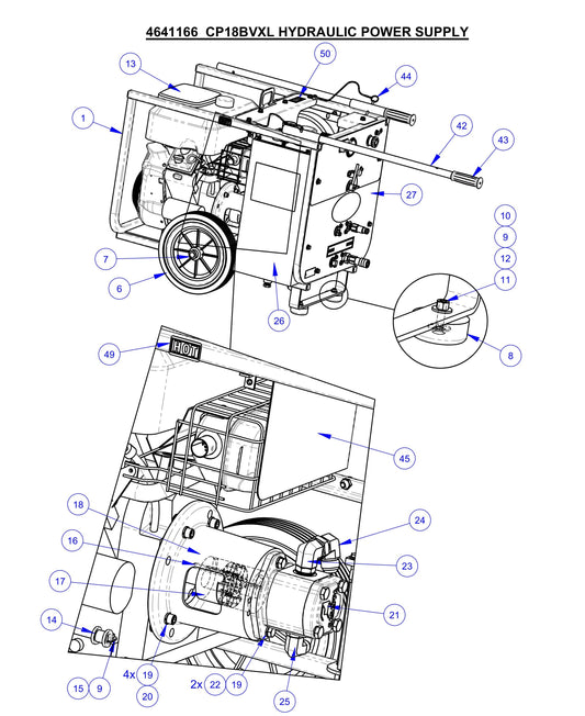 CP18BVXL Fig-1 Hydraulic Power Supply Assembly Parts