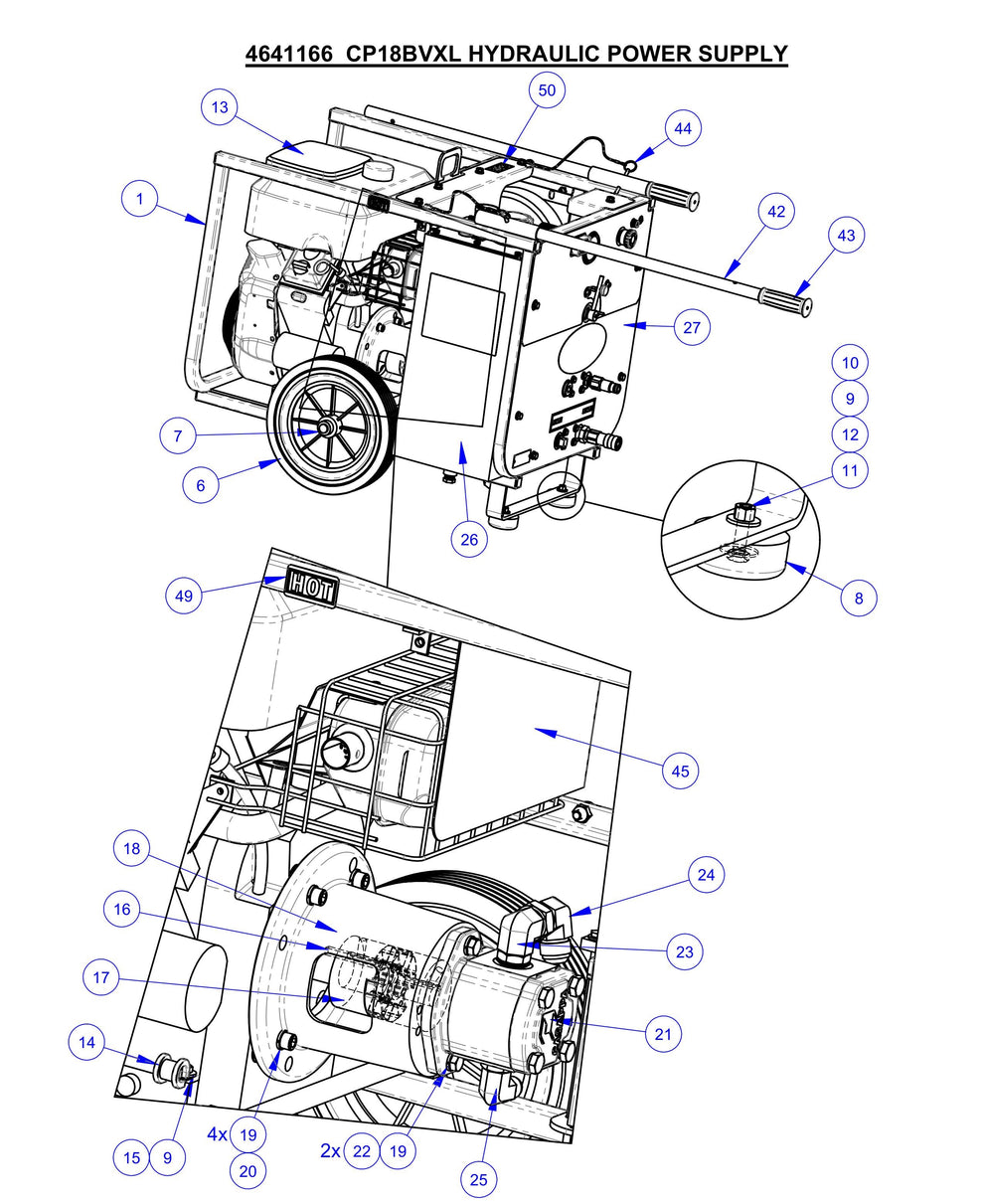 CP18BVXL Fig-1 Hydraulic Power Supply Assembly Parts