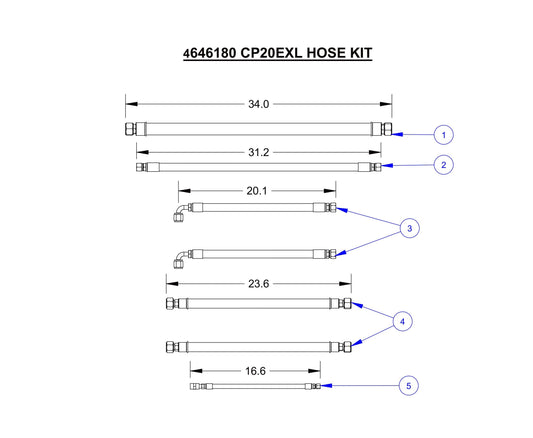 CP20EXL Hose Kit Assembly Parts