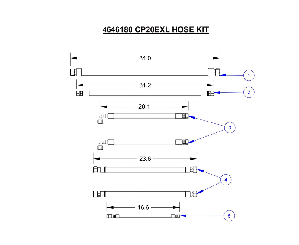 CP20EXL Hose Kit Assembly Parts
