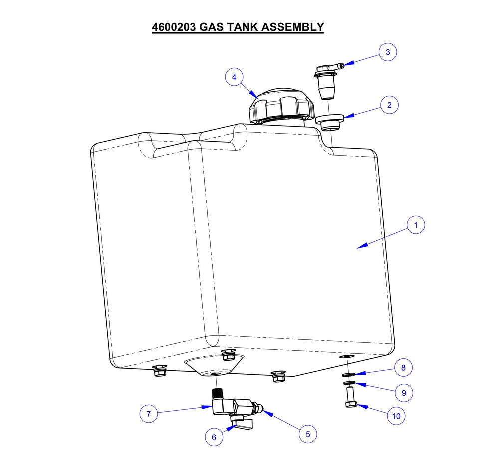 CP22XL Gas Tank Assembly Parts