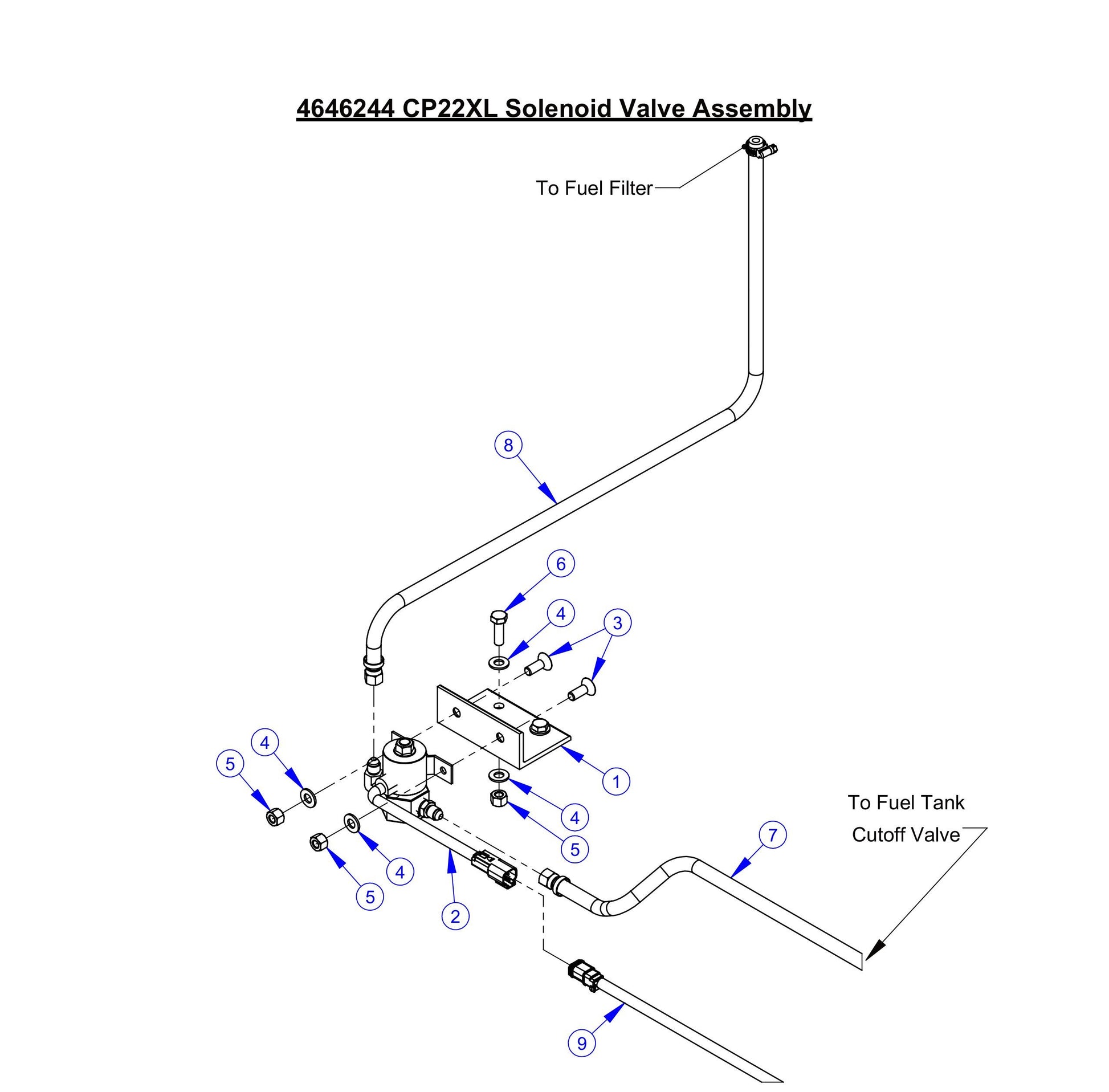CP22XL Solenoid Valve Assembly Parts