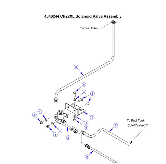 CP22XL Solenoid Valve Assembly Parts