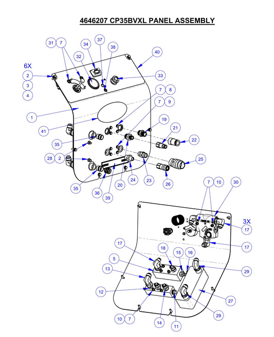 CP35BVXL Panel Assembly Parts