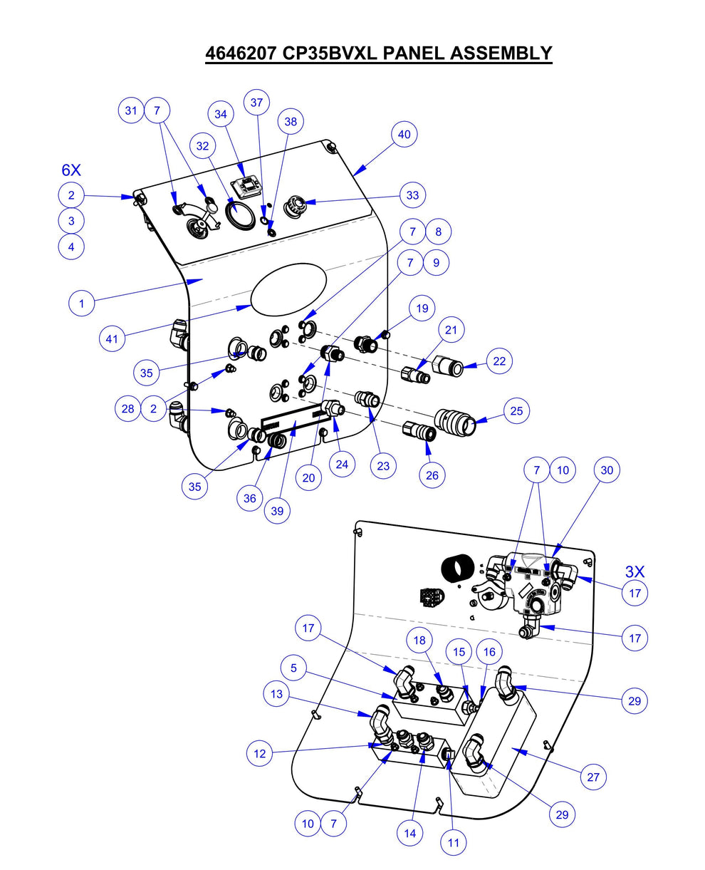 CP35BVXL Panel Assembly Parts