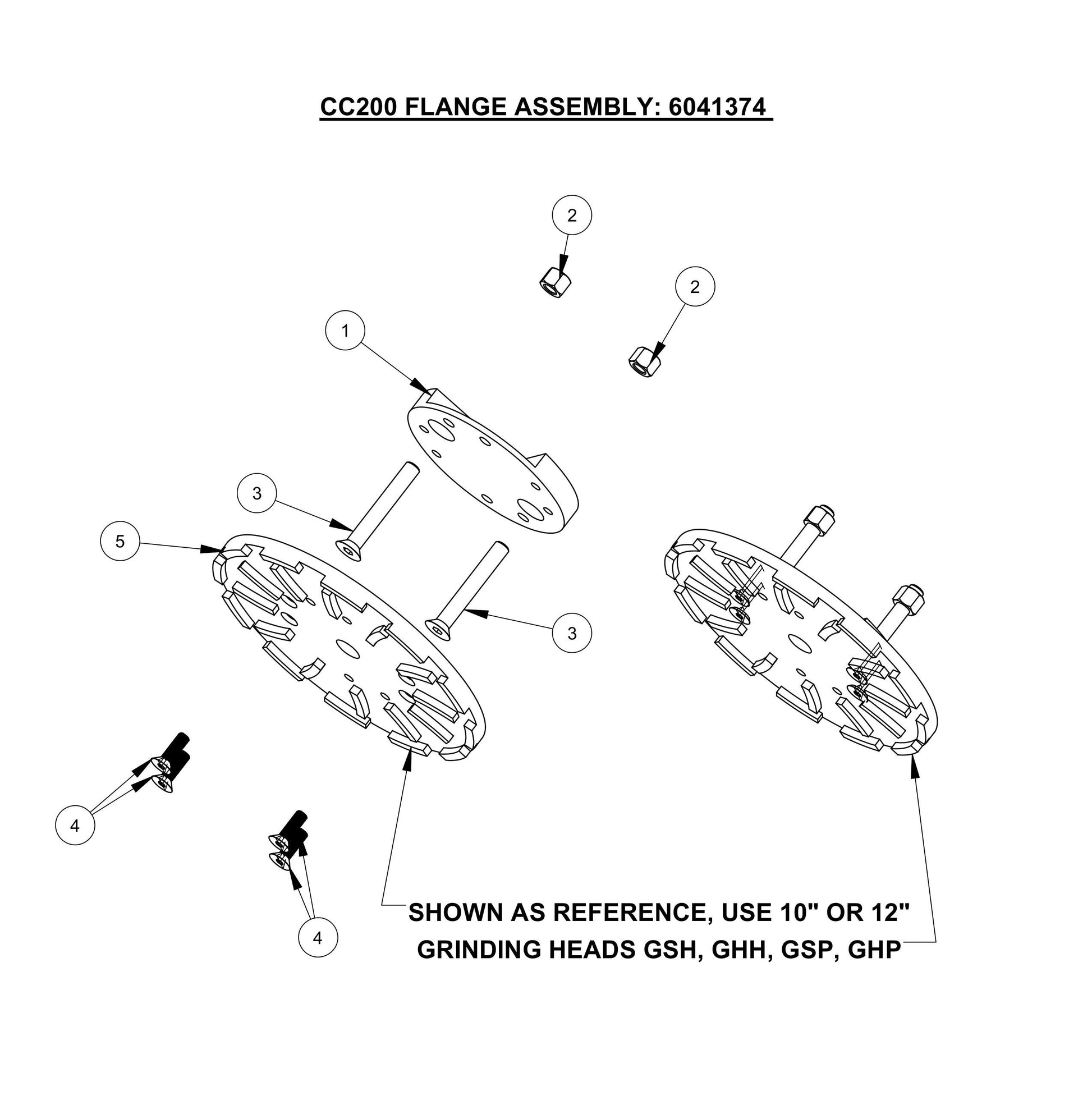 CC200,CPG200 Flange Assembly Parts