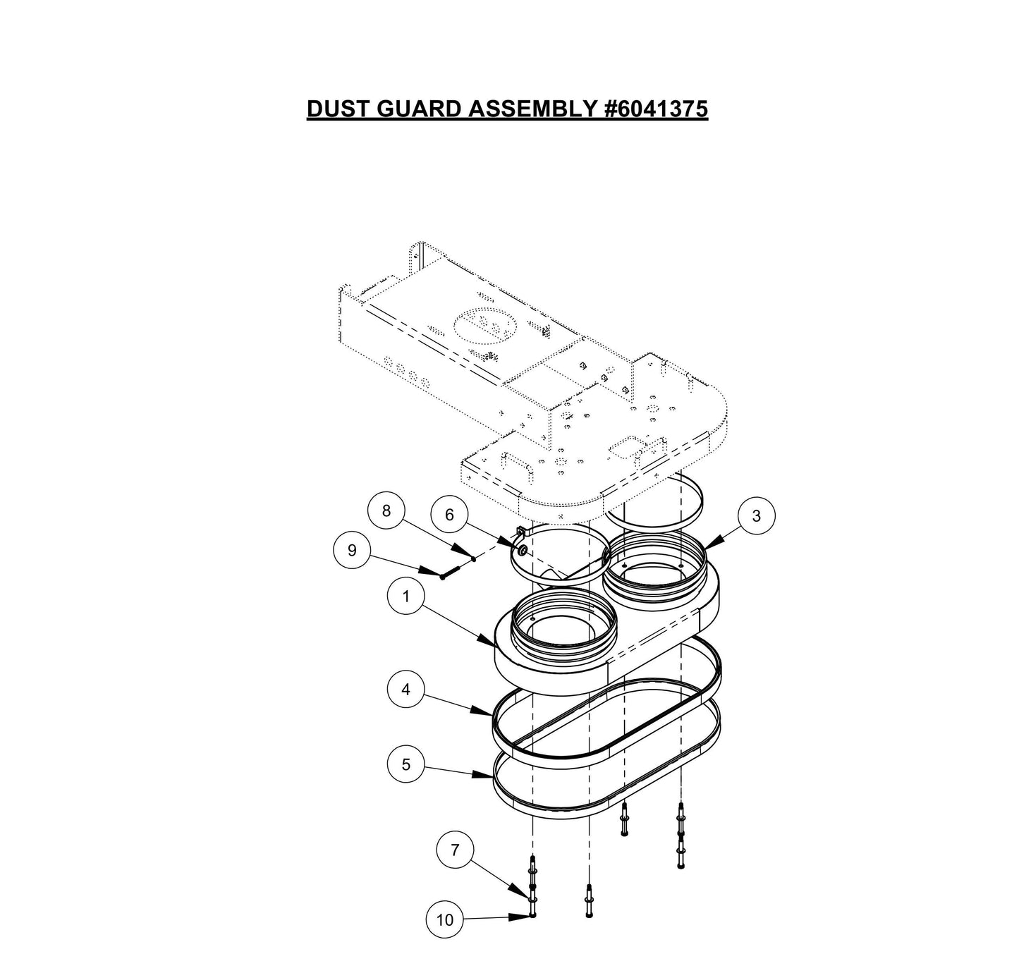 CC200,CPG200 Dust Guard Assembly Parts