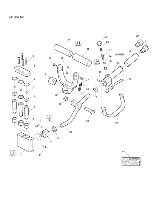 CP 0006 SVR Scabbler Parts By Chicago Pneumatics