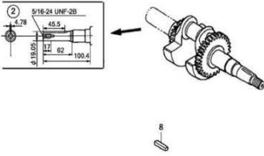 Crankshaft Assembly Parts For MAC5501G Air Compressor By Makita