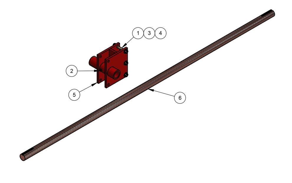 BDF6048B Carriage Skew Brace 5’ Assembly Parts by Allen Engineering