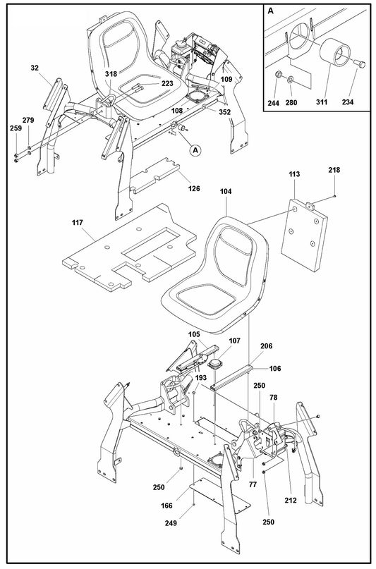CRT 60 Seat Assembly Parts