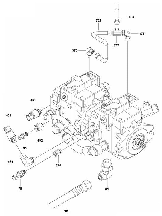 CRT 60 Pump Front Assembly Parts