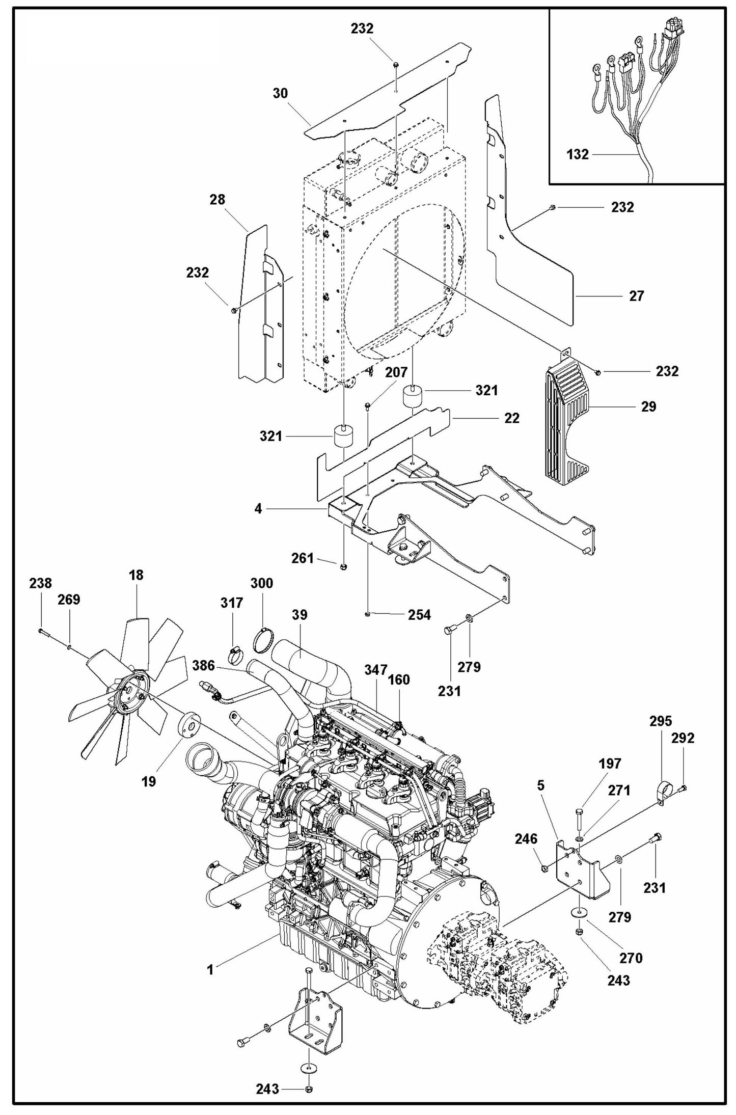 CRT 60 Engine Compartment Assembly Parts