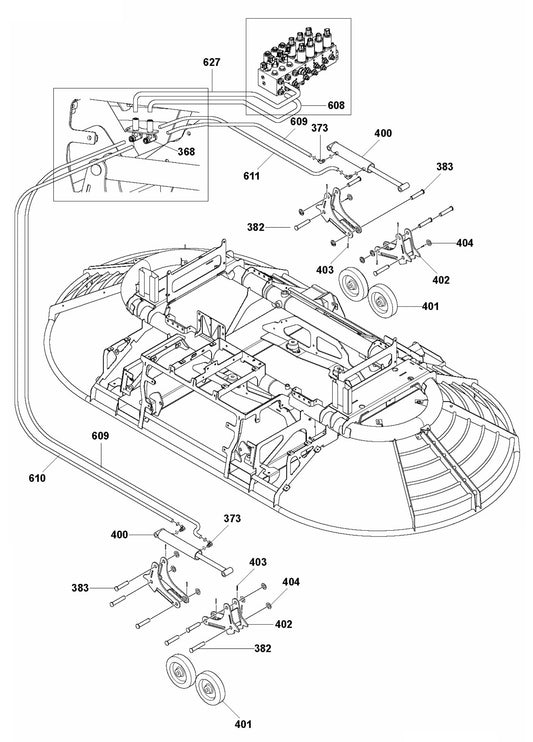 CRT 60 Wheel Kit Assembly Parts