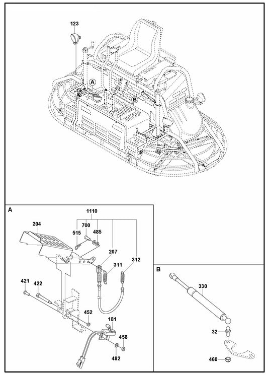 CRT 48 Lights, Pedal and Spring Assembly Parts