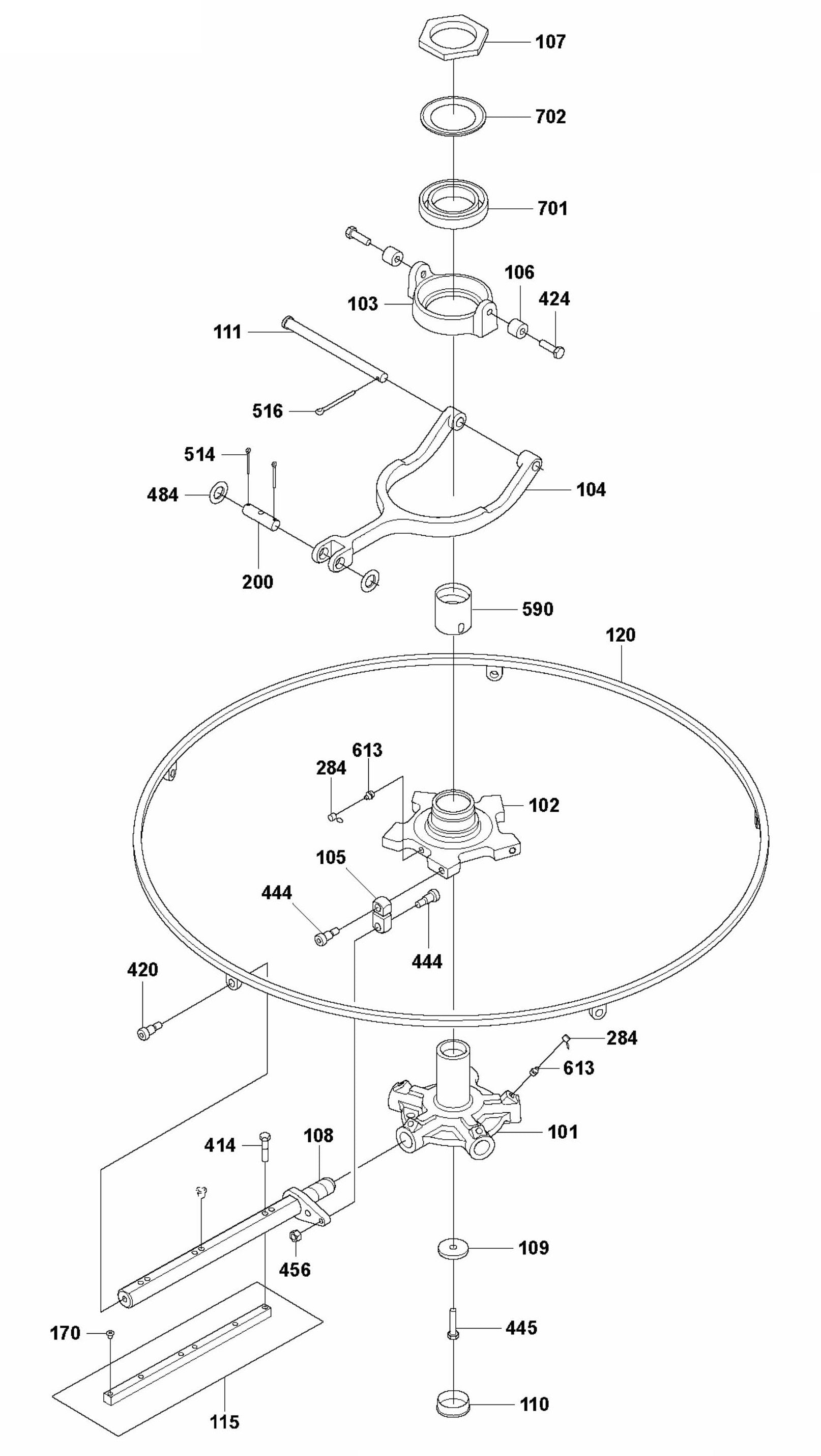 CRT 48 Blade Assembly, Right Parts