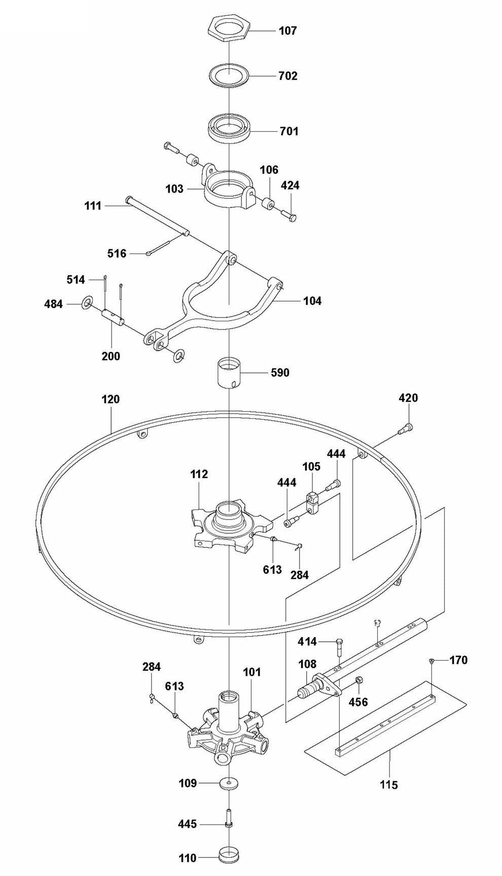 CRT 48 Blade Assembly, Left Parts by Husqvarna