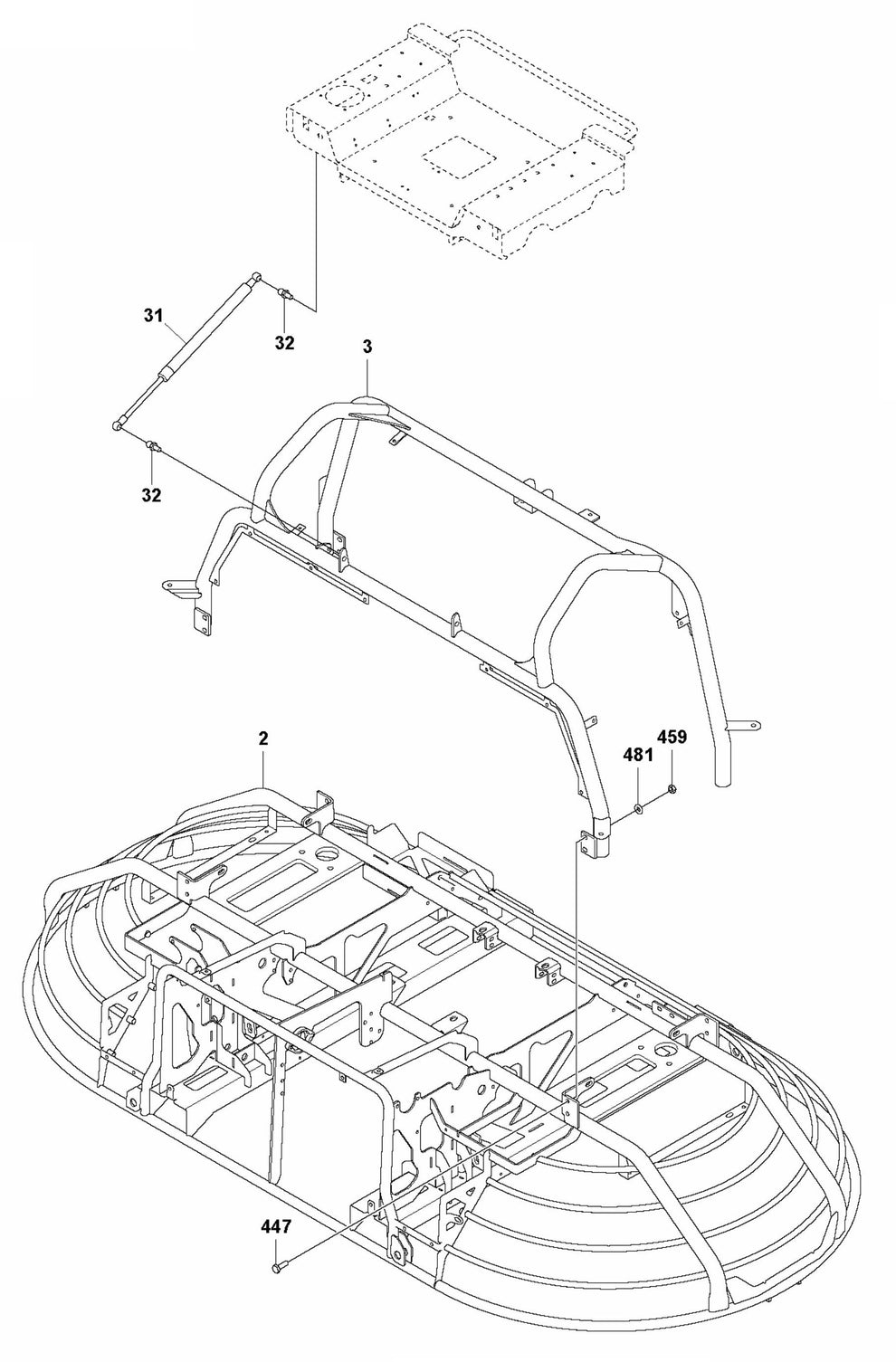 CRT 48 Frame Assembly Parts by Husqvarna