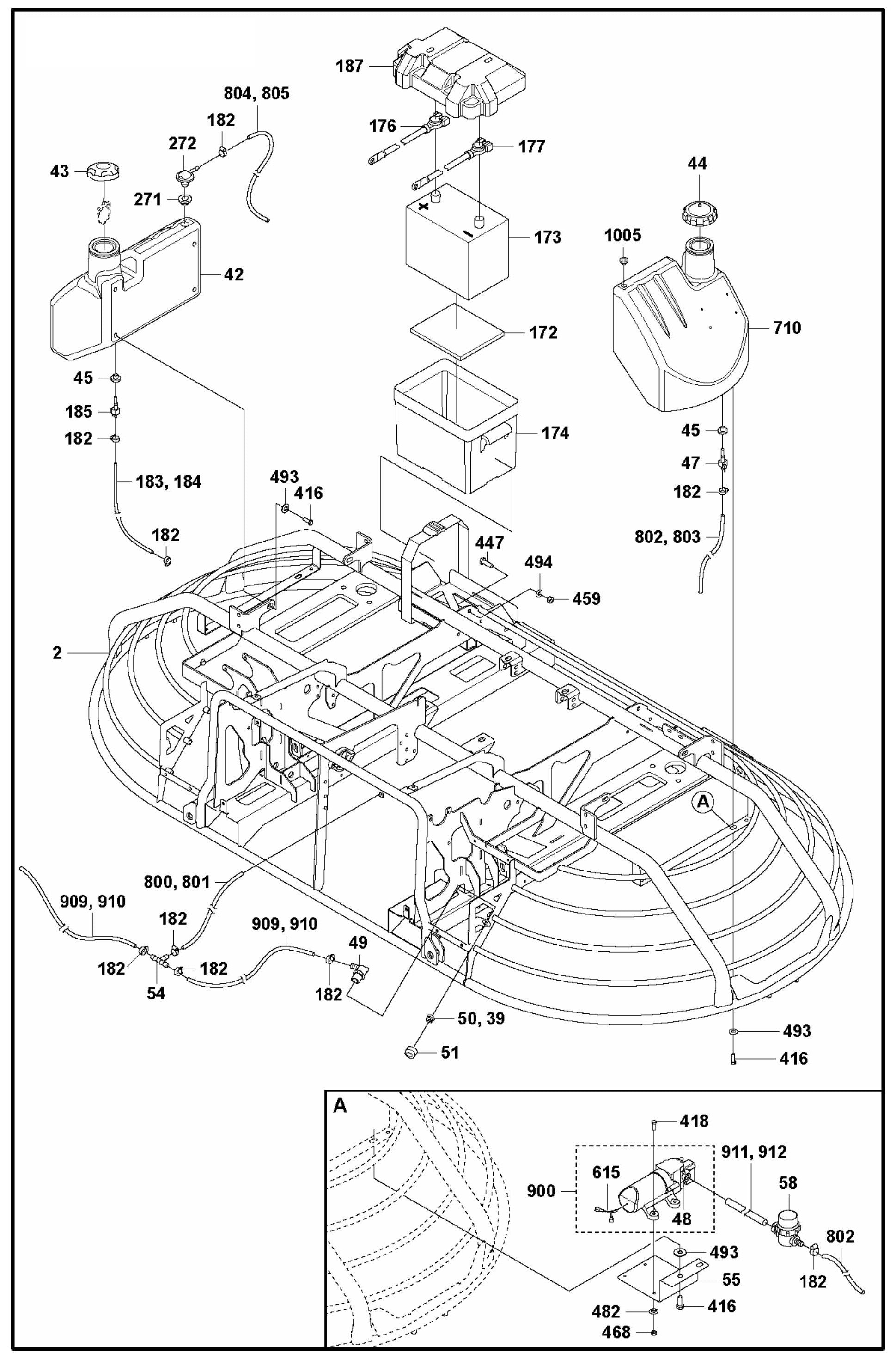 CRT 48 Tank Assembly and Battery Parts