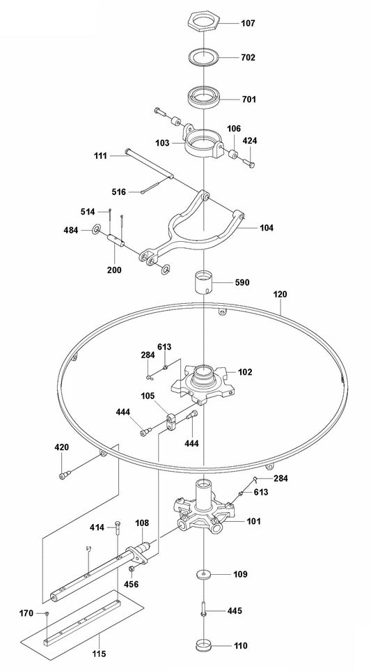 CRT 48 PS Blade Assembly, Right Parts