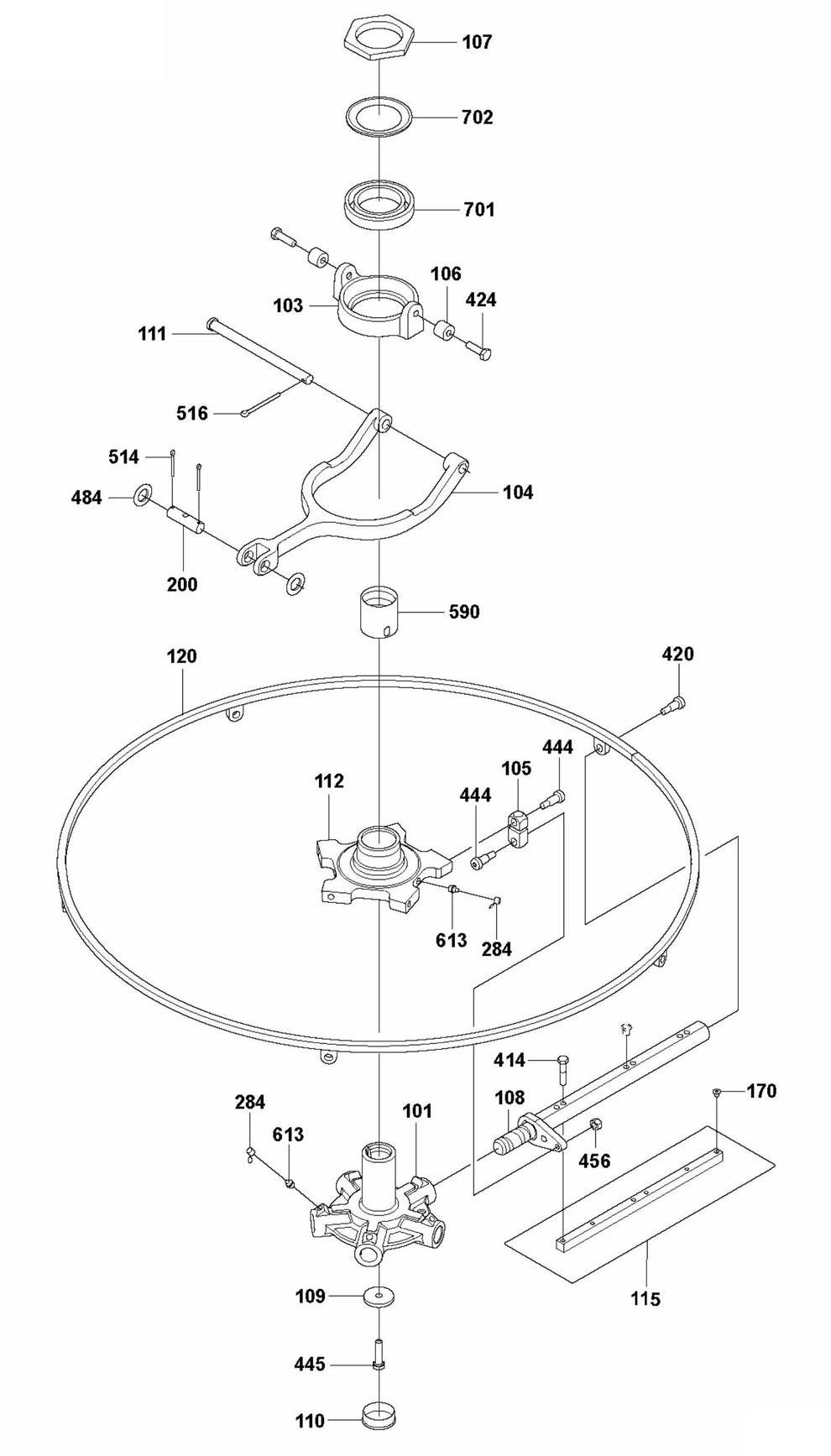 CRT 48 PS Blade Assembly, Left Parts by Husqvarna