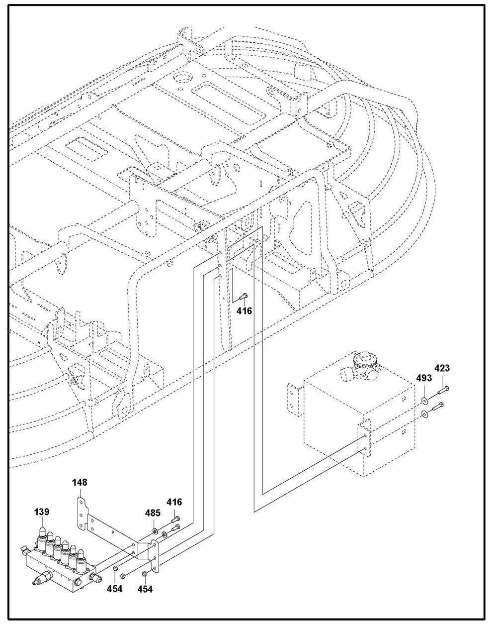 CRT 48 PS Hydraulic Manifold Assembly Parts by Husqvarna