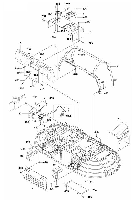 CRT 48 PS Panels Assembly Parts