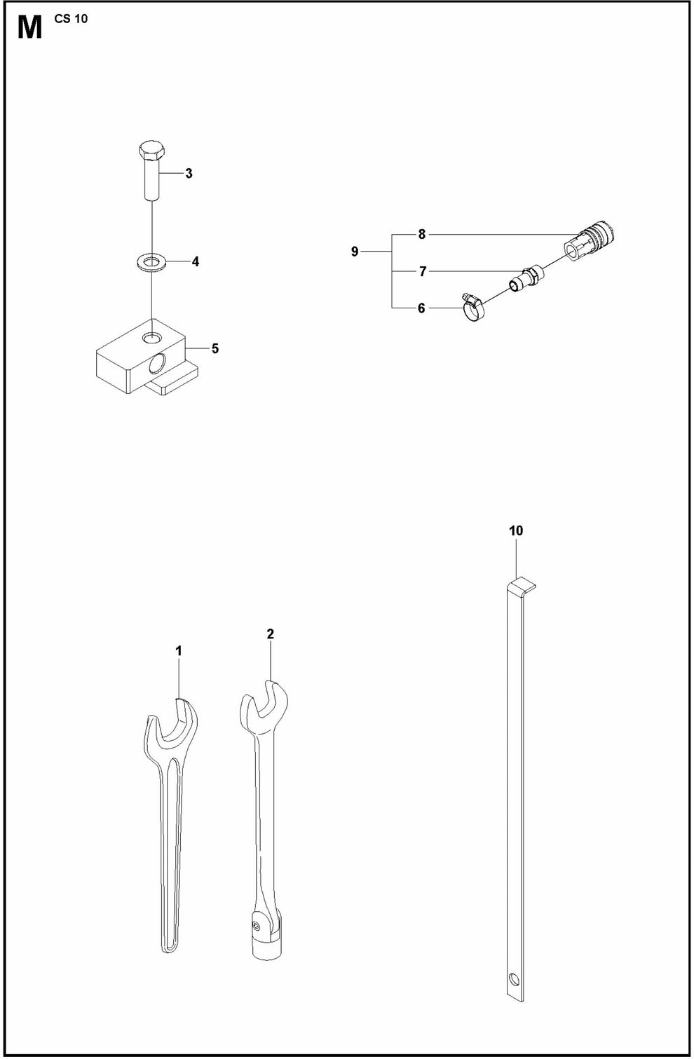 CS 10 Accessories Assembly Parts